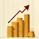 Stylized stack of coins or currency